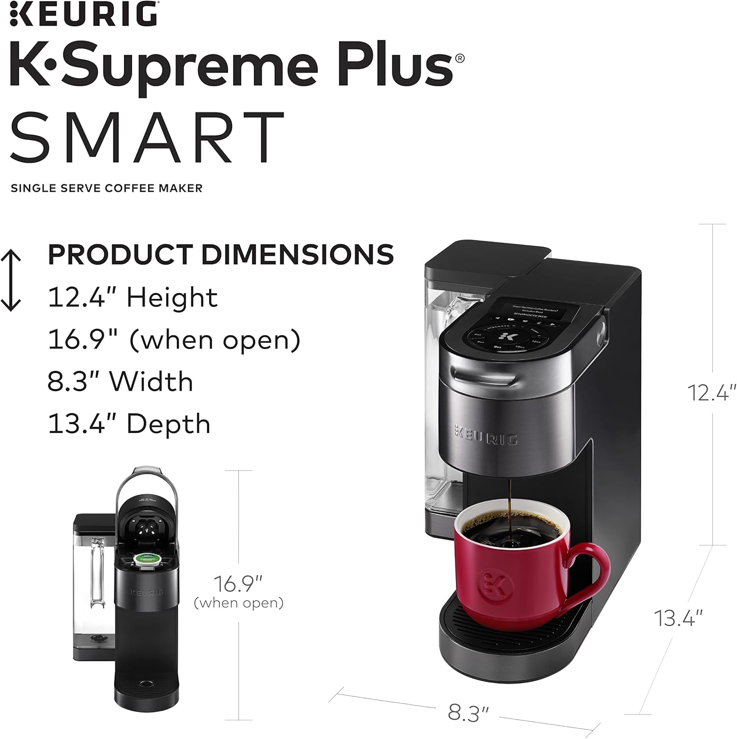 Single Serve Coffee Maker with Medium Roast Coffee Pods, 60 Count Z2227
