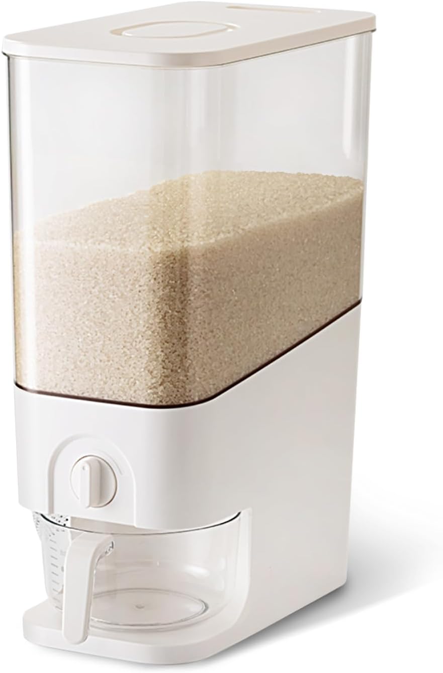 Rice Dispenser 10L Grain Storage Container with Measuring Cup X2157