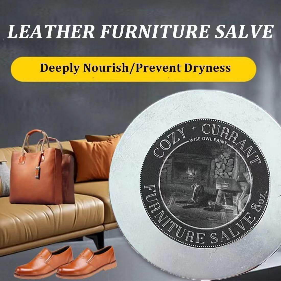 Leather Furniture Salve with Brush, 8.5 oz G903