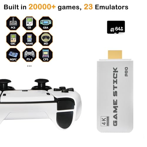 Wireless Retro Game Console with 20000+ Built-in Games and 4K HDMI Output K3739