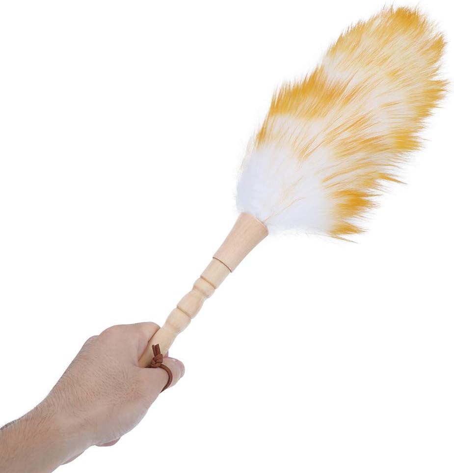 Soft Wool Duster with Wooden Handle for Furniture Cleaning N98936