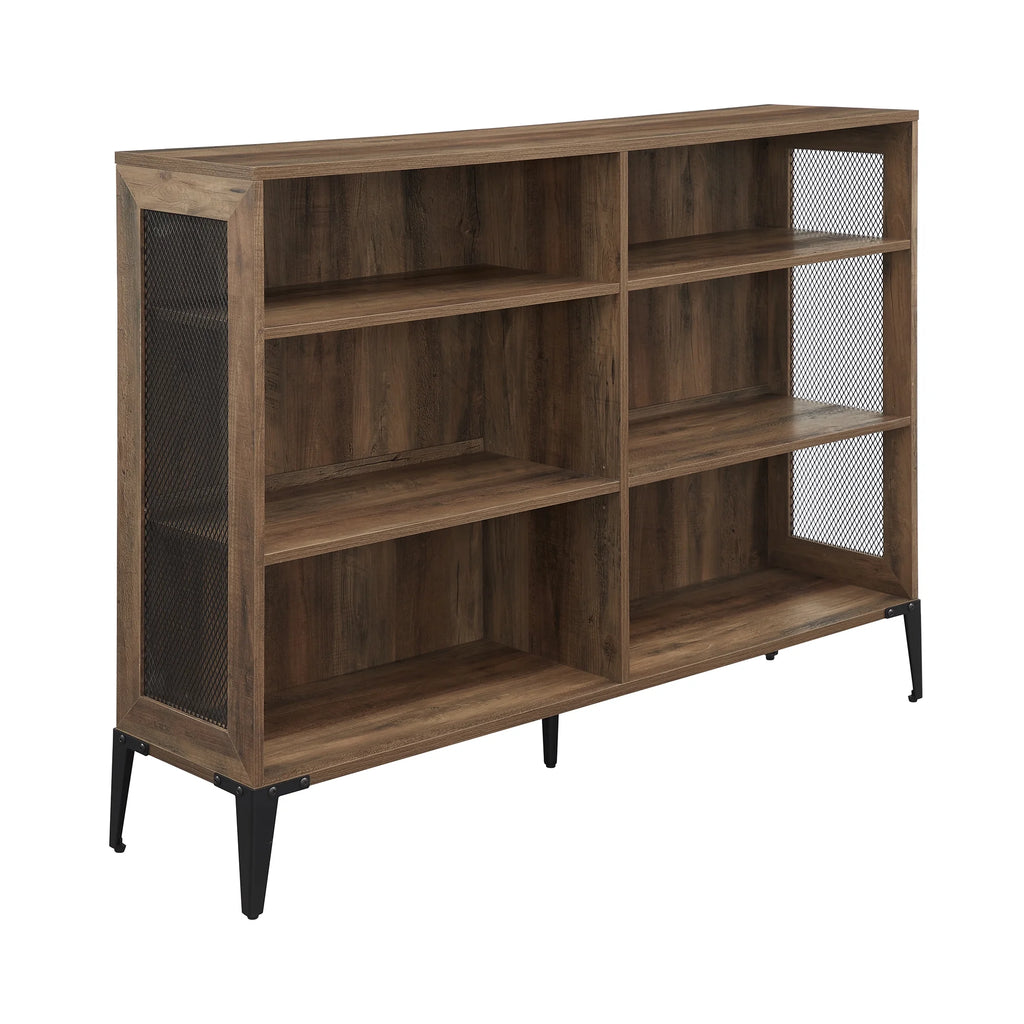 Reclaimed 6-Shelf Bookcase, Barnwood I36457