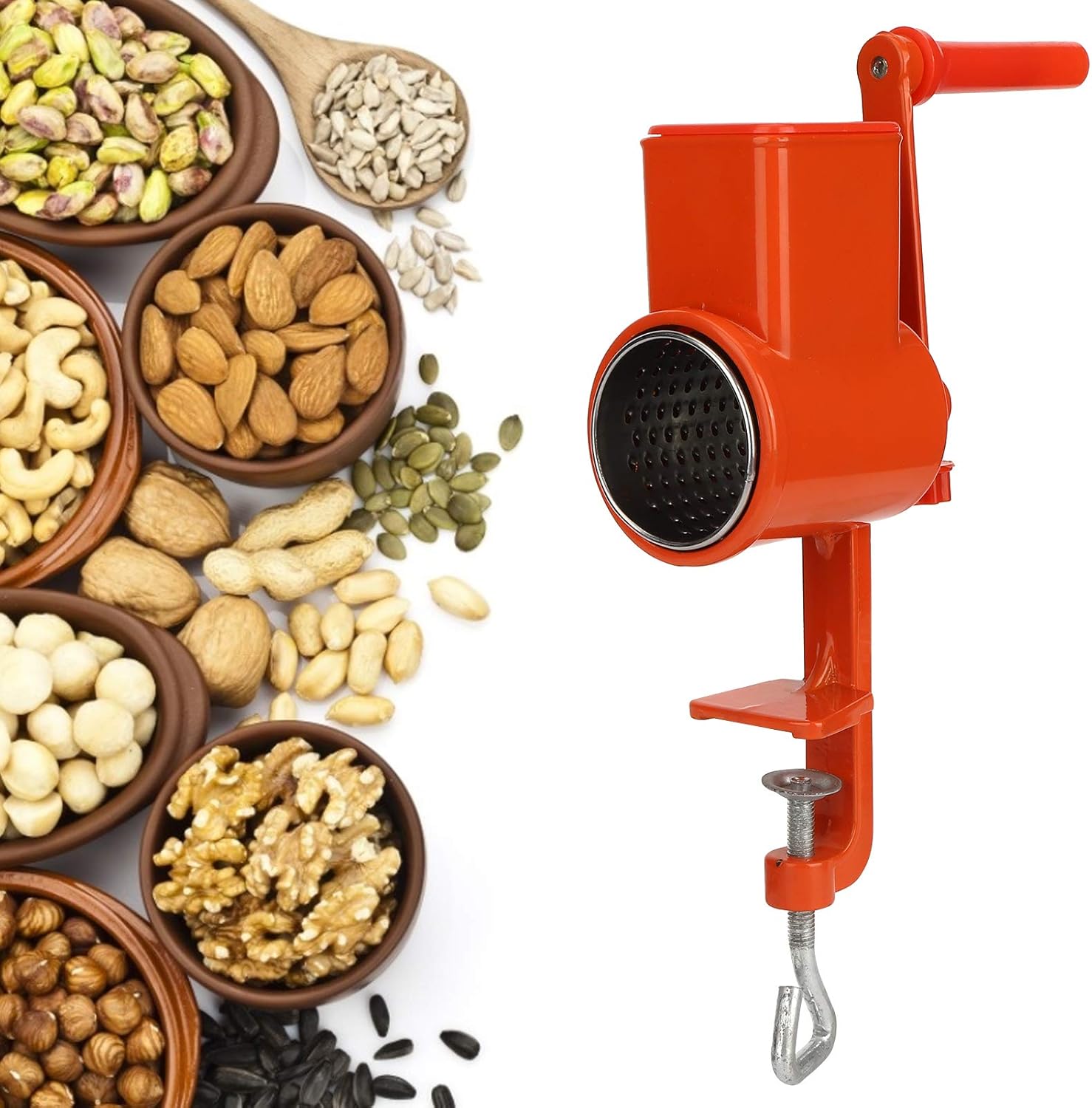 Hand Crank Grain Mill Grinder for Home Kitchen Q850
