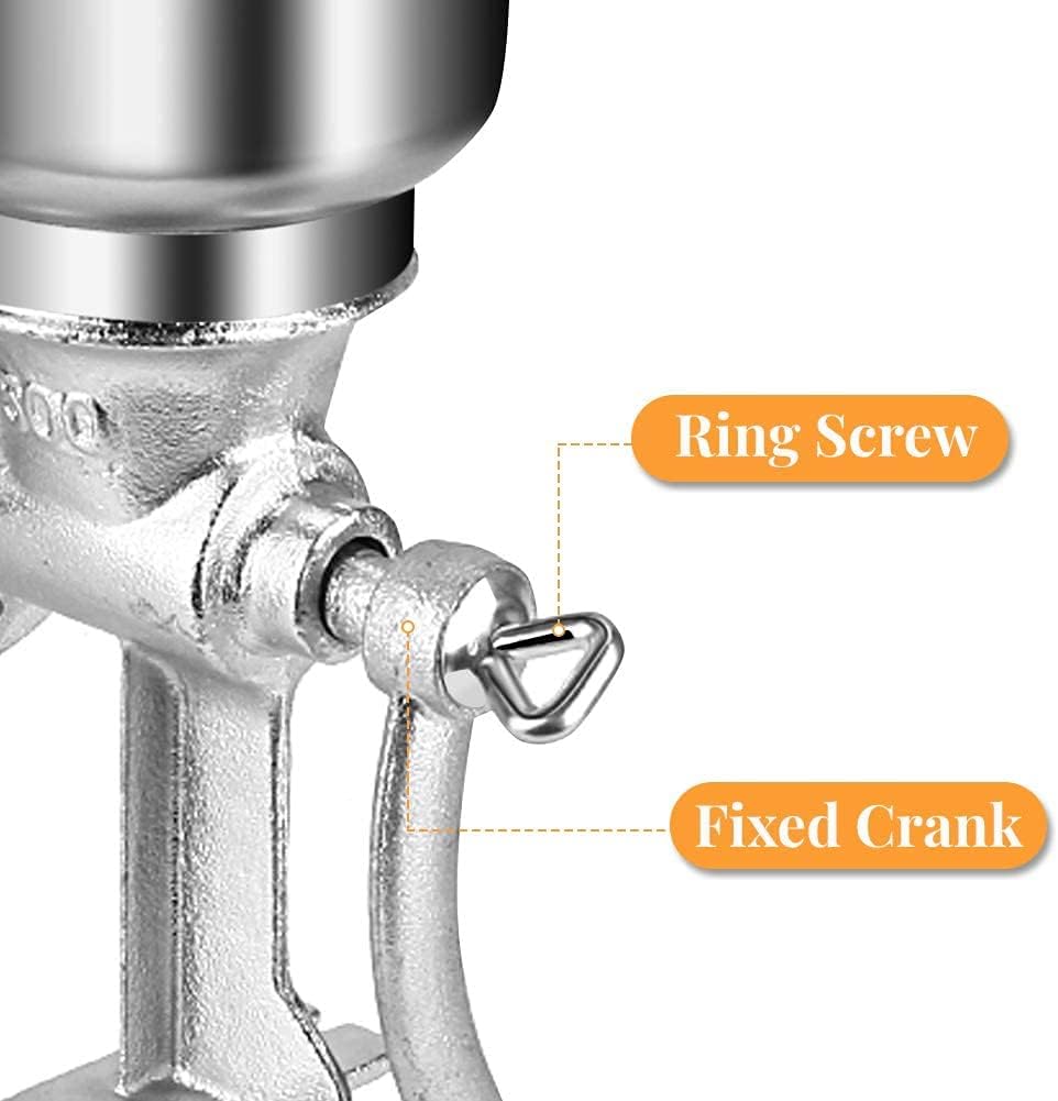 Manual Grain Grinder, Hand Crank Mill for Wheat Corn Coffee Beans N380396