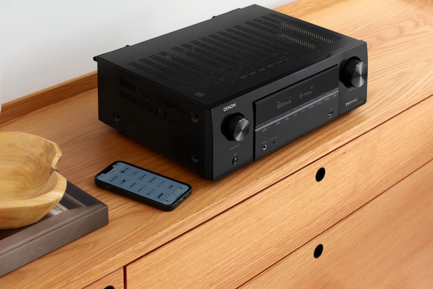 7.2 Channel AV Receiver with Wireless Streaming, WiFi, Bluetooth, and Dolby Vision Support K4079