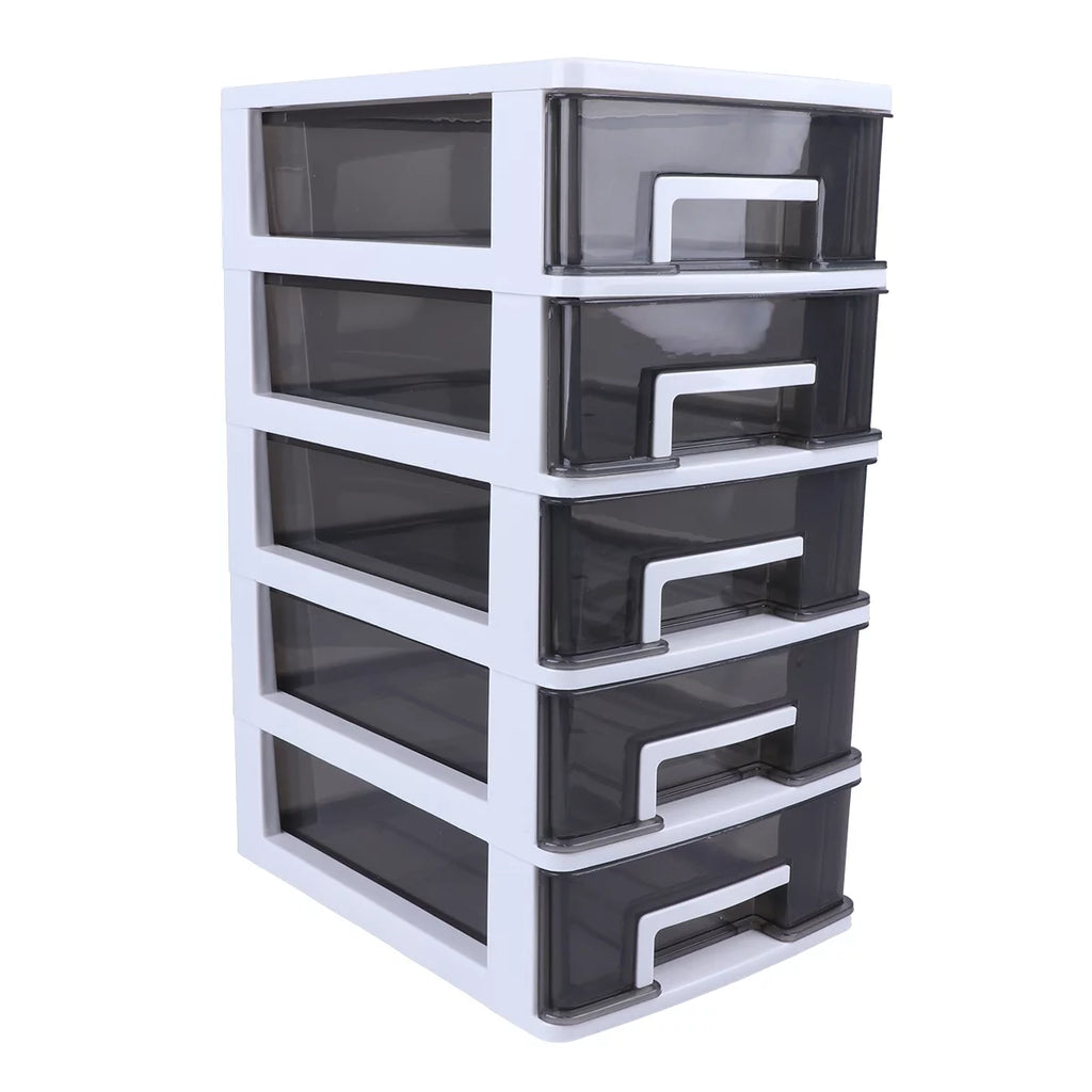 Plastic Five-Layer Storage Cabinet with Drawers F557