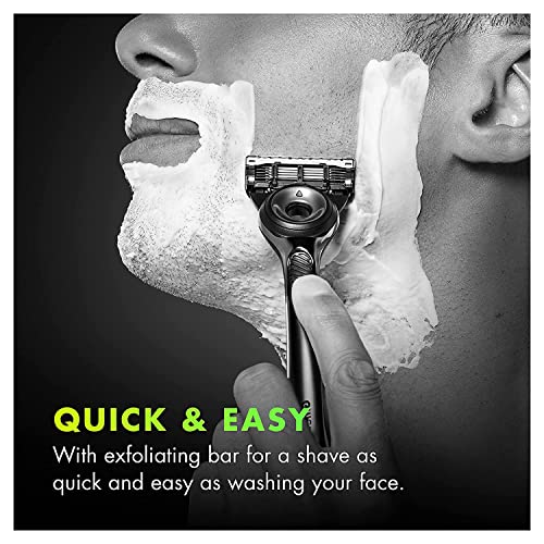 Men’s Razor Blade Refills with Exfoliating Bar, 10 Cartridges I7155