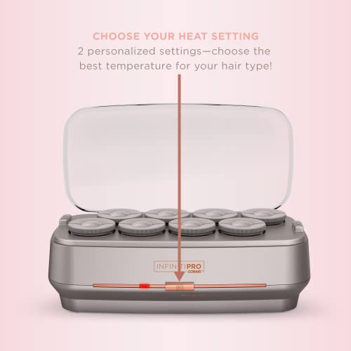 Ceramic Flocked Hot Rollers for All Hair with Clips Z38534