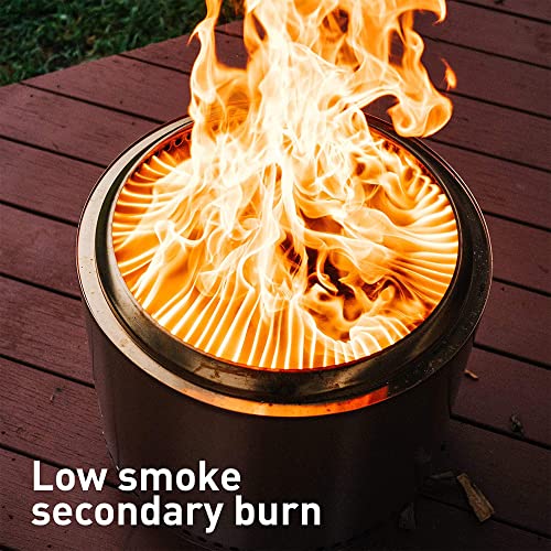 Cast Iron Wok Cooking Bundle with Portable Fire Pit and Stand L2356
