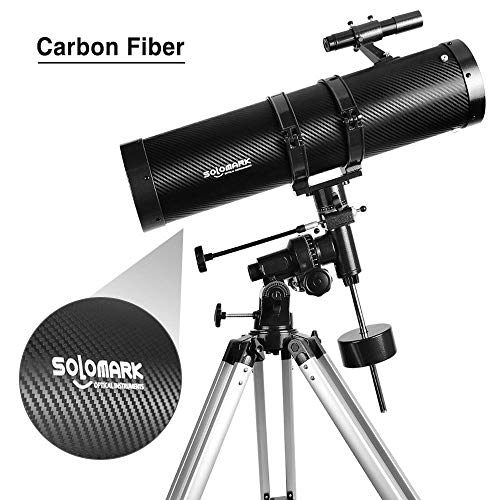 130EQ Newtonian Reflector Telescope for Adults Astronomy with Barlow Lens Smartphone Adapter & Moon Filter I9123