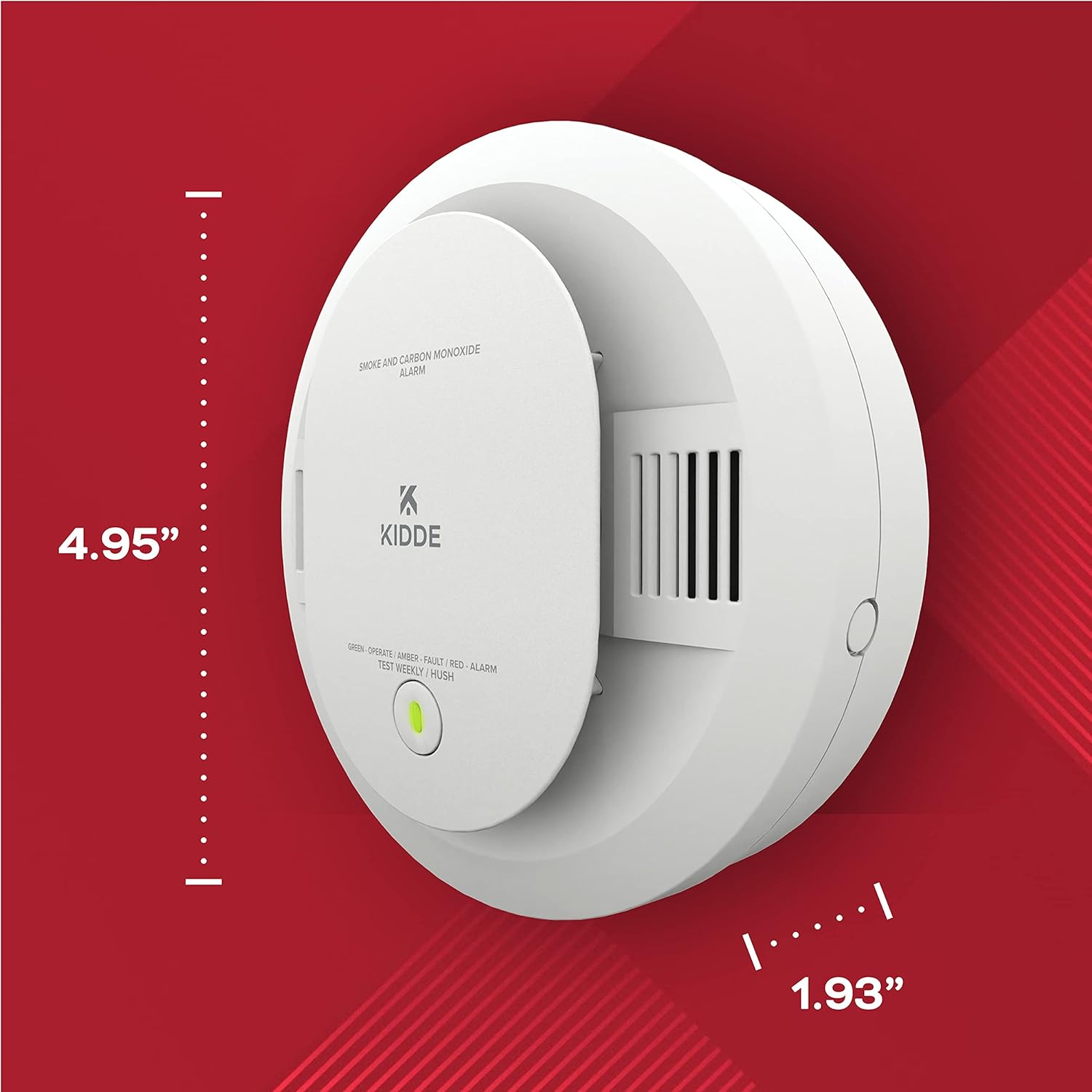 Smoke & Carbon Monoxide Detector, Battery Powered, LED Indicators K835
