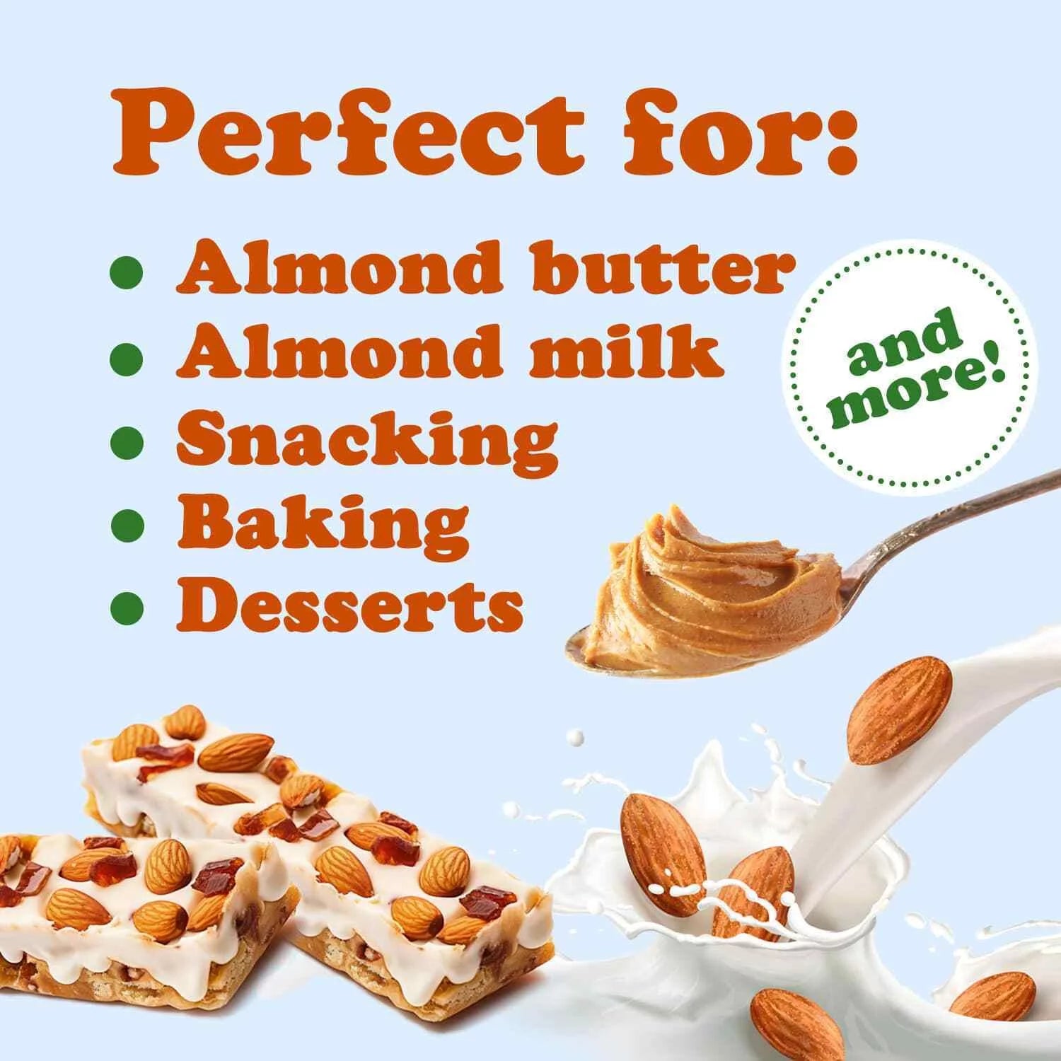 Raw Almonds, 3 Pounds, Non-GMO, Kosher T6839