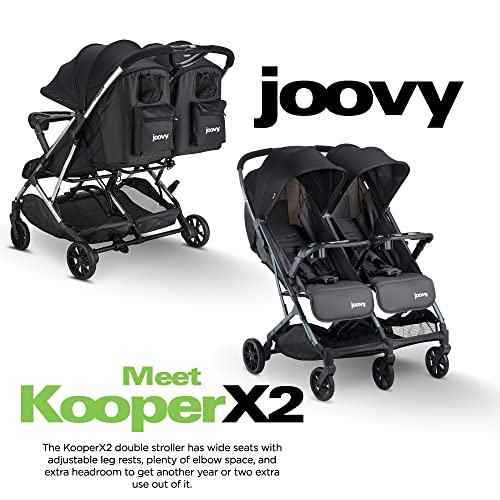 Side-by-Side Double Stroller with Reclining Seats and One-Handed Fold A80897